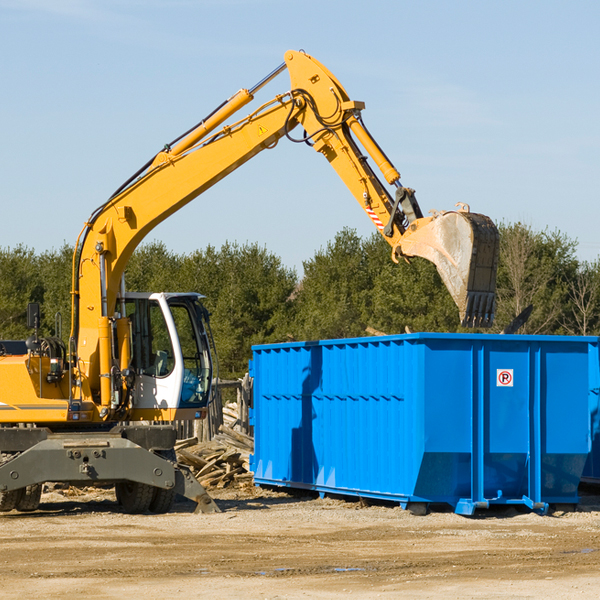 are there any restrictions on where a residential dumpster can be placed in Coalgate OK